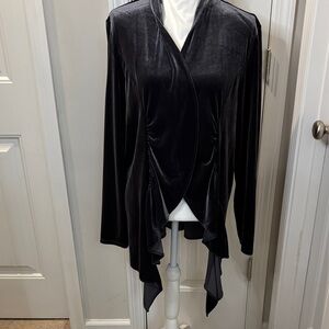 Grace Elements Black Cardigan Size XL